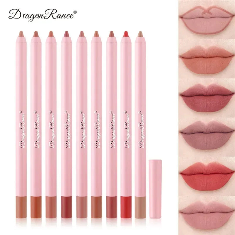 Makeup and face Lip Liner Pen Waterproof Matte 12 Color Outline Lip Shape Lip Plumper Lipstick Pencil Lasting Non-fading Velvet Lip-Liner Makeup