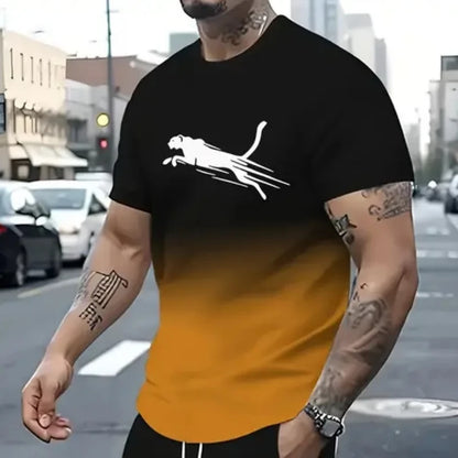 Men clothing Animal T-Shirts For Men Street Fashion Short Sleeve Tee Shirts