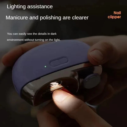 Bathroom Electric Nail Clipper Grinding and Polishing 2 in 1 Multifunctional Portable Automatic Nail Grinder Electric Manicure Tool