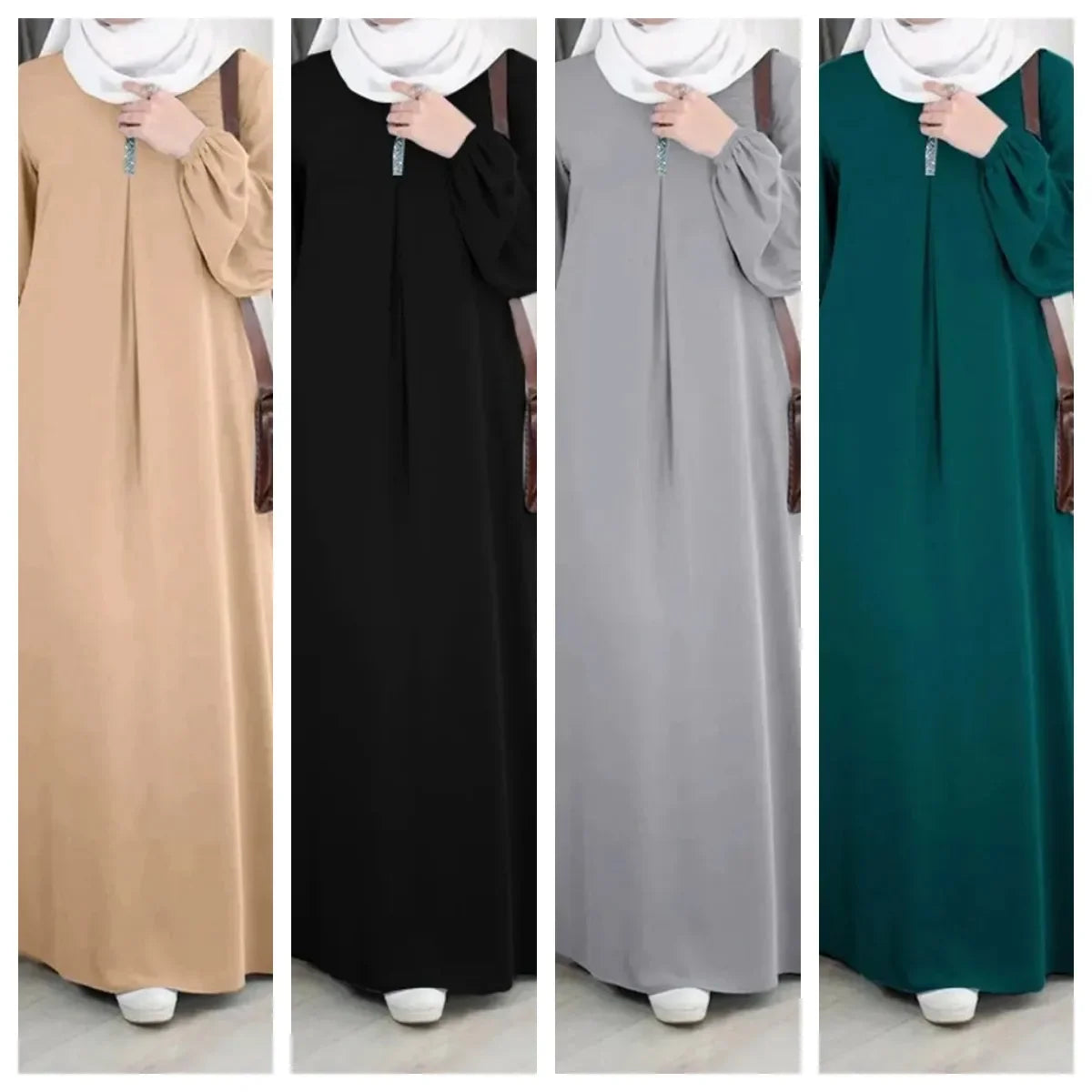 Muslim family - Women’s Casual Loose-Fit Abaya