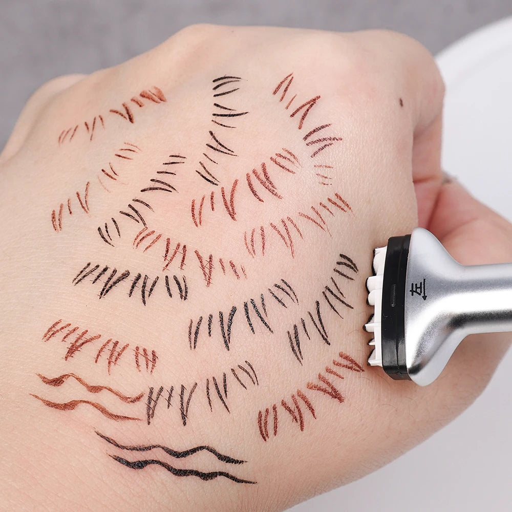 Makeup and face  2 in 1 Double-ended Lower Eyelash Stamp with Eyeliner DIY Waterproof Eye Liner Seal