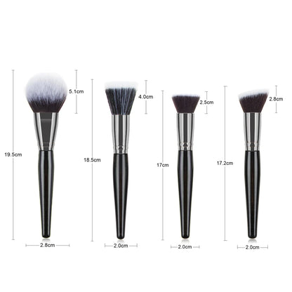 Makeup and face  Large Makeup Brushes High Quality Black Cosmetic Foundation Powder Blush