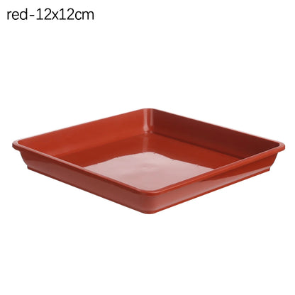 Outdoor 1Pcs Plastic Square Durable Indoor Outdoor Plastic Tray Saucers Drip Trays Plant Saucer