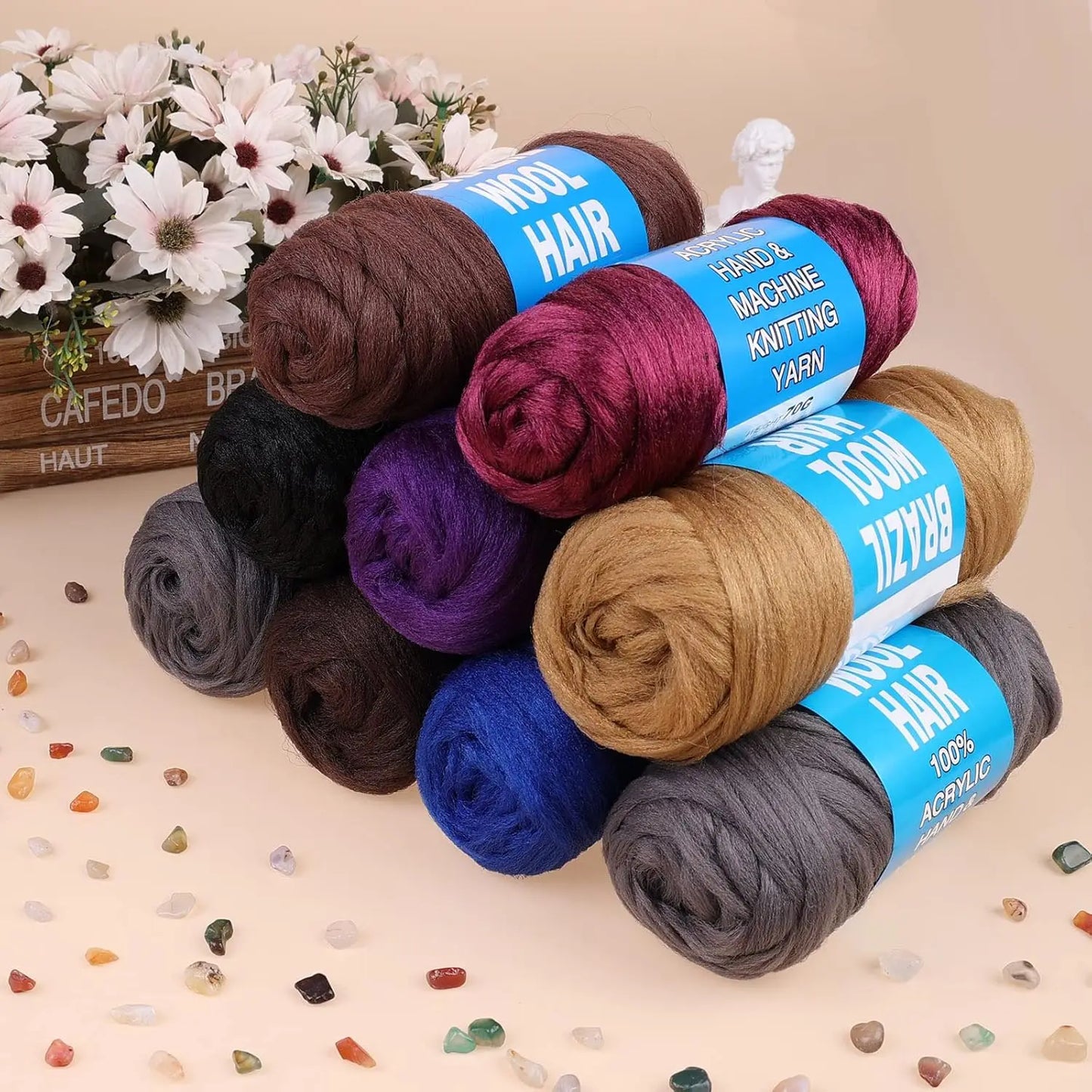 MUFU Pure Color Synthetic Hair Extension – 1 Strand/Pack, Heat-Resistant Fiber/Style & Shine Hair