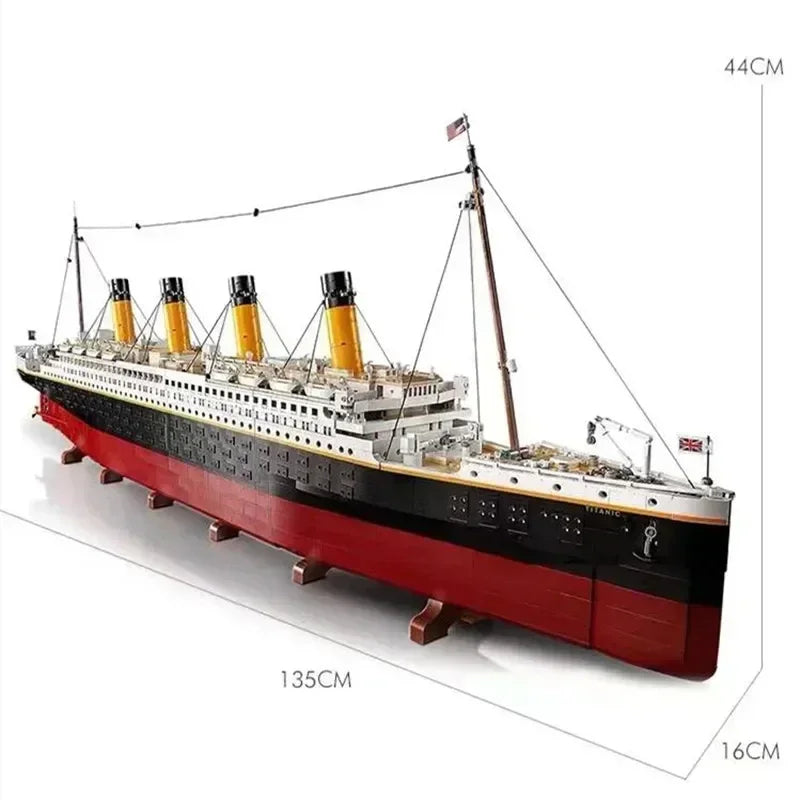 Toys 9090pcs Titanic Compatible 10294 Titanic Large Cruise Boat Ship Steamship Bricks Building Blocks Children Toys Gifts 99023