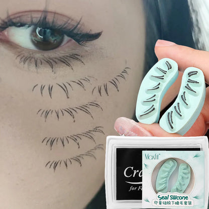 Makeup and face  Lower Eyelash Stamps Tool Natural Lazy DIY Lower Lashes Eyelash Template