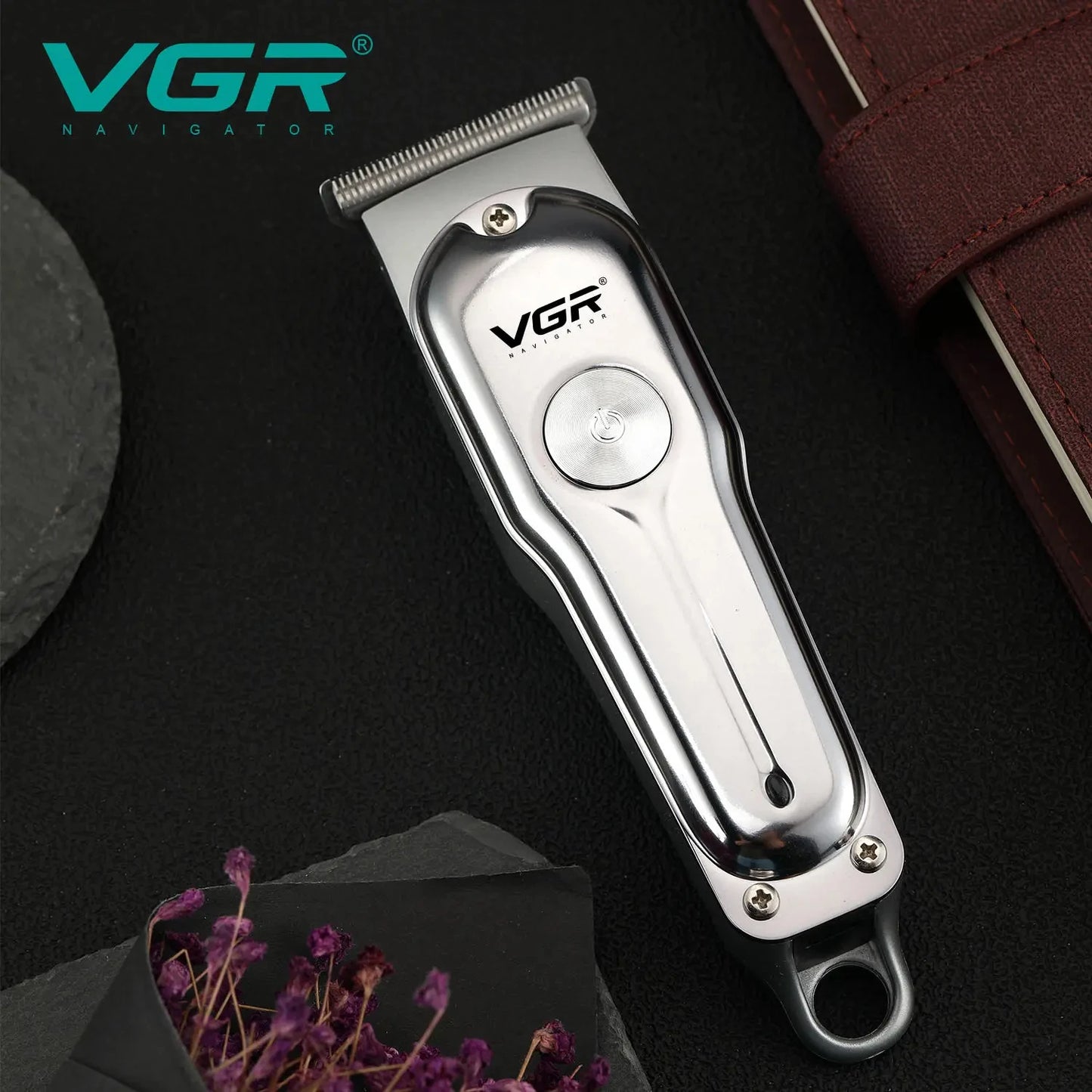 Bathroom  VGR 071 Hair Trimmer Professional Hair Clipper Rechargeable Hair Cutting Machine T-Blade Cordless Portable Trimmer for Men