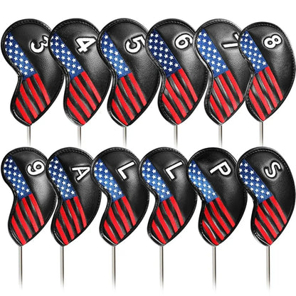 Outdoor  Golf Iron Head Covers Value 12 Piece Set