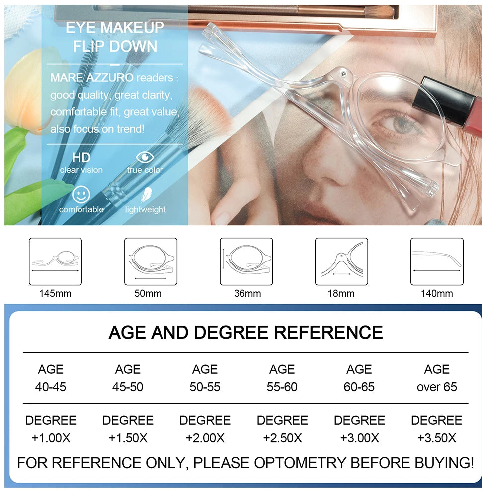 Makeup and face  Makeup Reading Glasses Women Magnifying Glasses