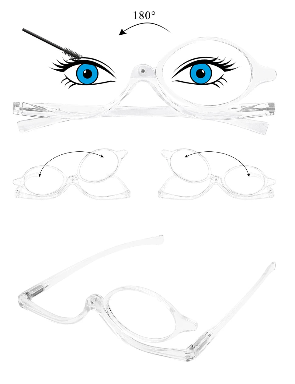 Makeup and face  Makeup Reading Glasses Women Magnifying Glasses