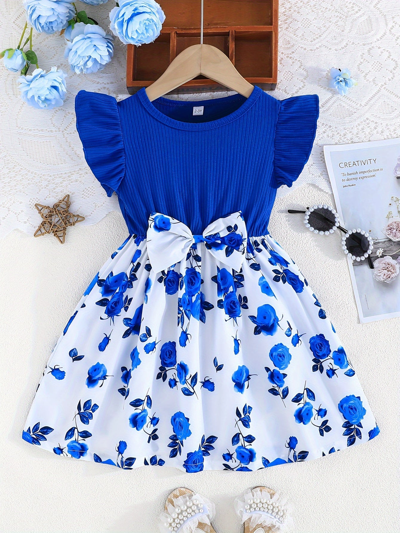 Girl clothing   Ruffle Sleeveless Dress For Girls