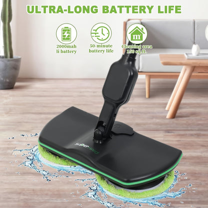 Kitchen   Easy to Use Cordless Electric Mop, Floor Cleaning Electric Scrubber Sweeper Polisher Set