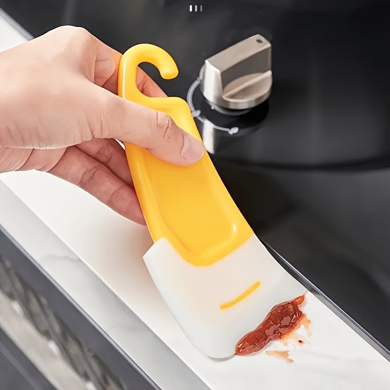 Kitchen   Heat-Resistant Non-Stick Silicone Scraper - 1pc Kitchen Scraper for Cooking & Baking - Easy to Clean, No Electricity Needed