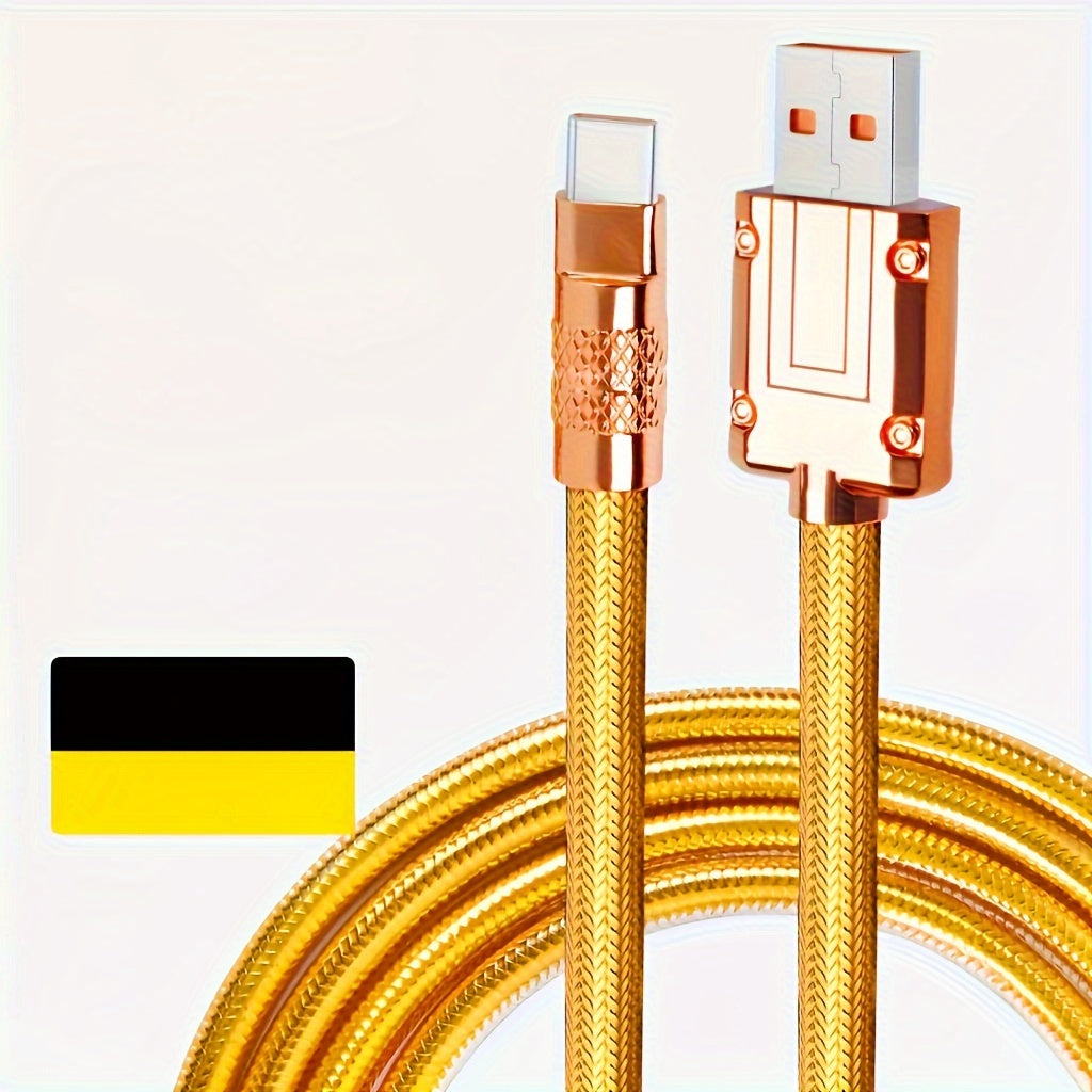 Mobile  100W Fast Charging USB Type-C Charger Cable, 39.37"/59.06"/78" LED Data Cable for Samsung/Xiaomi/OPPO/Vivo Smartphones