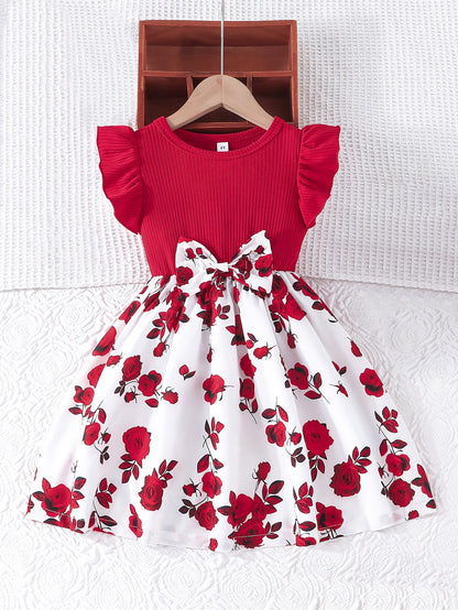 Girl clothing   Ruffle Sleeveless Dress For Girls