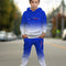 Boy clothing  3D Printed Hoodie Sweatshirt with Pocket Trousers Cool Gradient Colour Gift