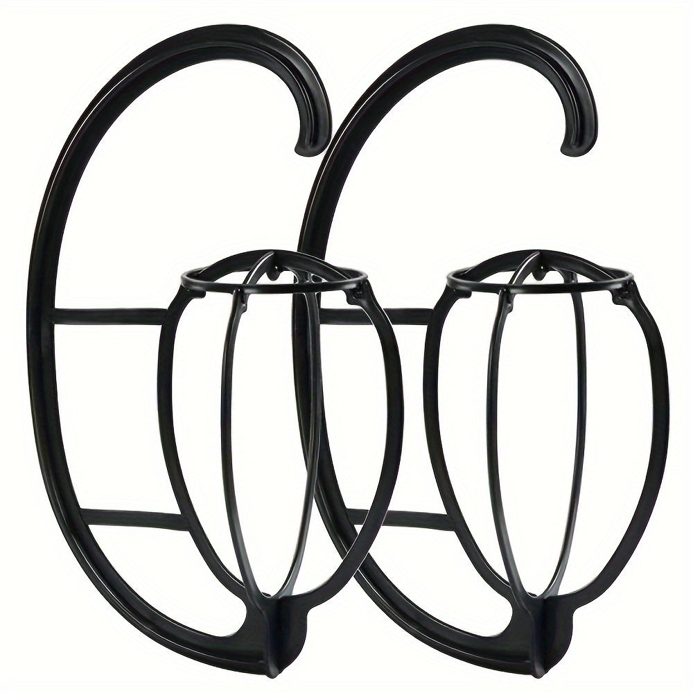 Style & Shine Hair  2pcs Durable Reinforced Wig Hanging Hooks - Drying Stand for Hats, Wigs & Accessories