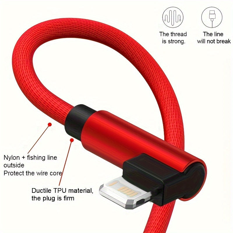 Mobile  90 Degree Right Angle 90 Degree USB-A to iOS Cable