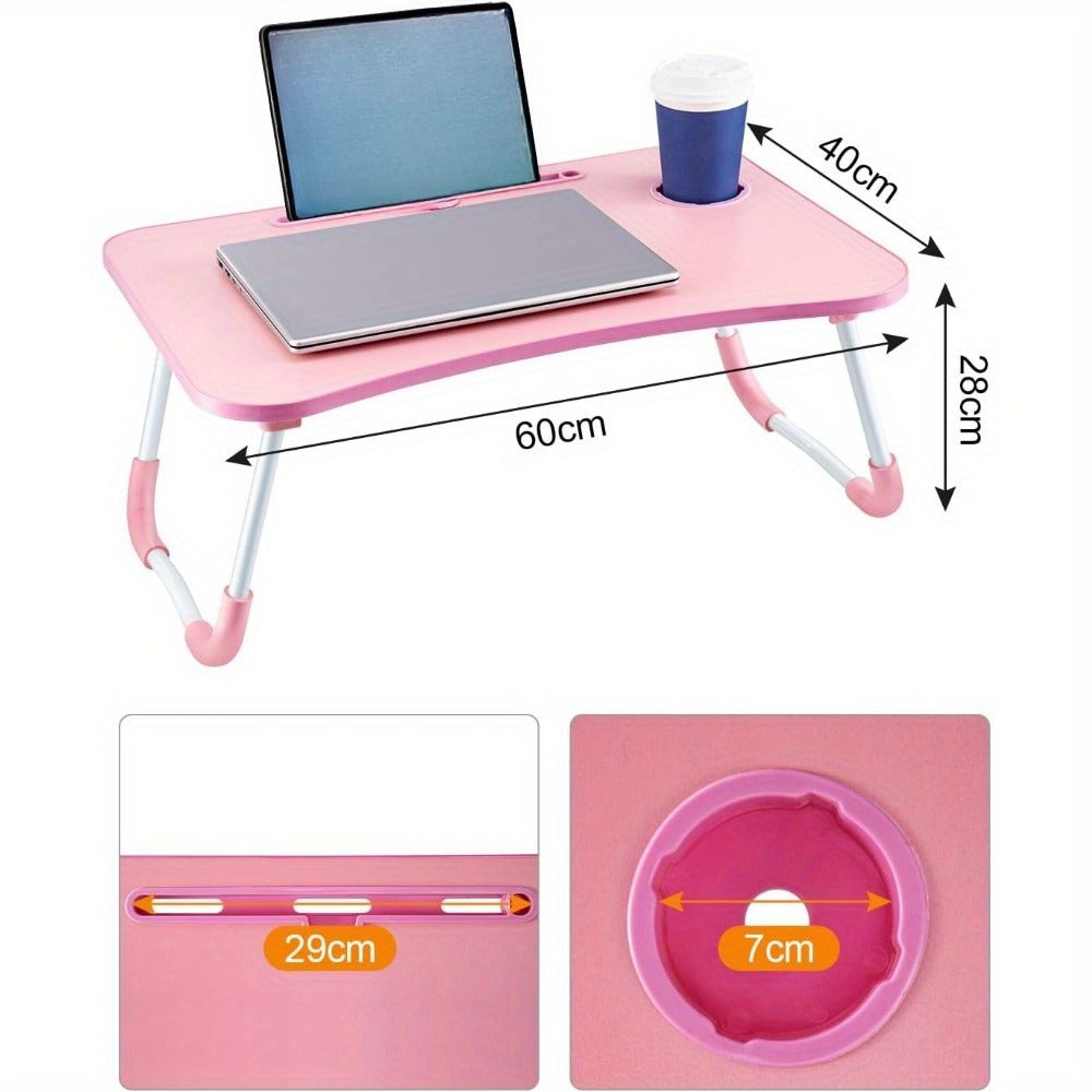 Wooden Bed Laptop Desk – Foldable Portable Computer Stand (60x40cm\ Living Room Decor – Wall Art, Curtains, Clocks, Furniture & More