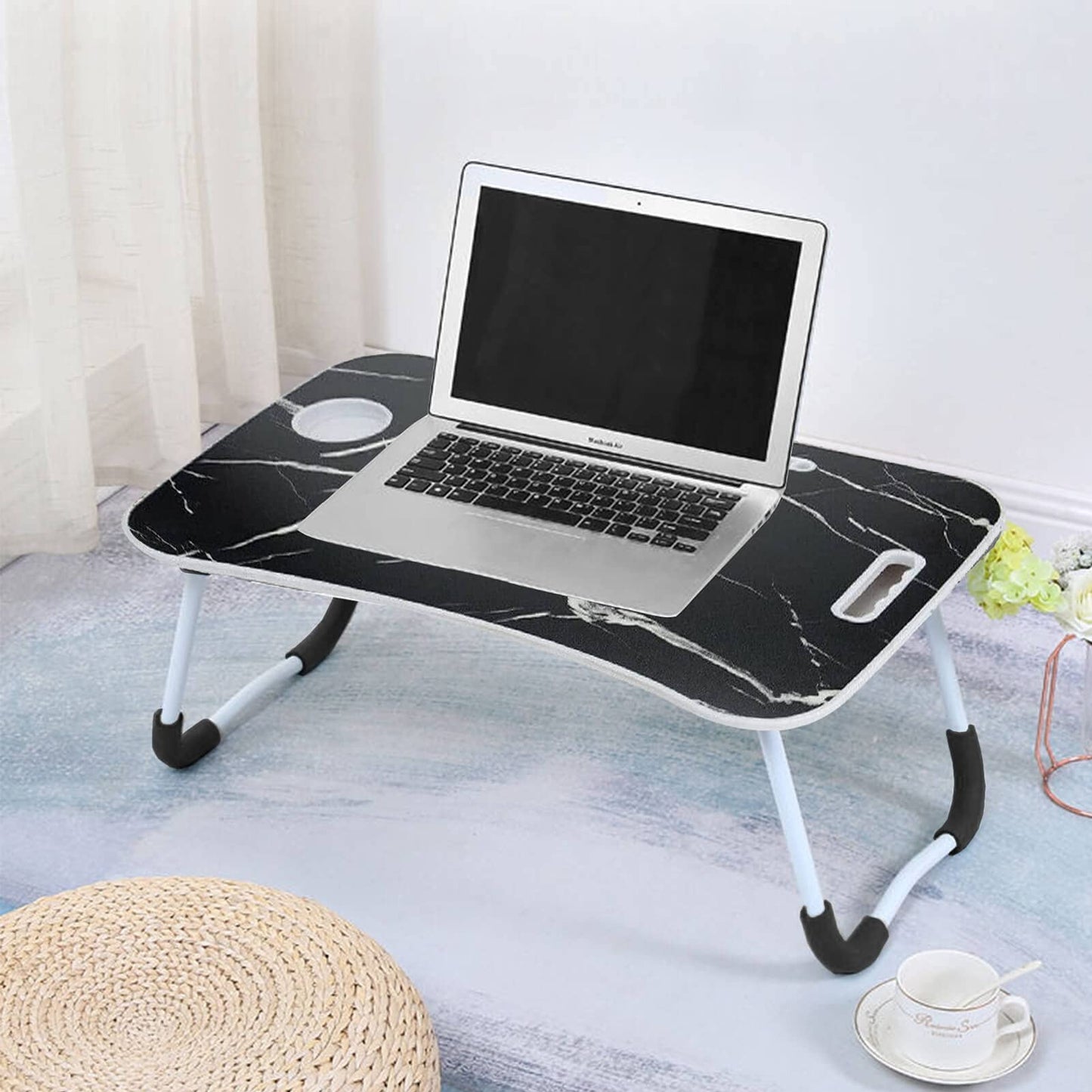 Wooden Bed Laptop Desk – Foldable Portable Computer Stand (60x40cm\ Living Room Decor – Wall Art, Curtains, Clocks, Furniture & More