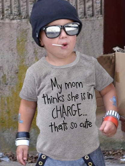 Girl clothing  "My Mom Thinks She Is In Charge... T-shirt