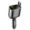 Car  5 in 1 Fast Car Charger, Suitable for Normal Family Car Models, with 2 Retractable Phone Charger Cables And 2 PD Ports