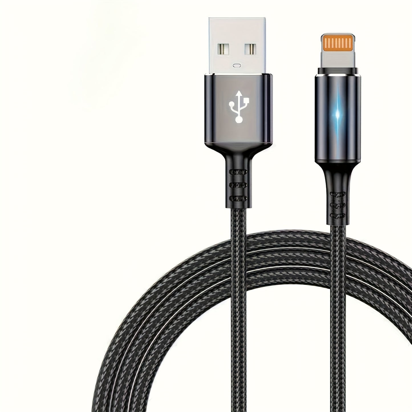 Mobile  Apple Compatible iPhone Charging Cable - Durable Nylon Braided 2.4A Fast Charging Cord