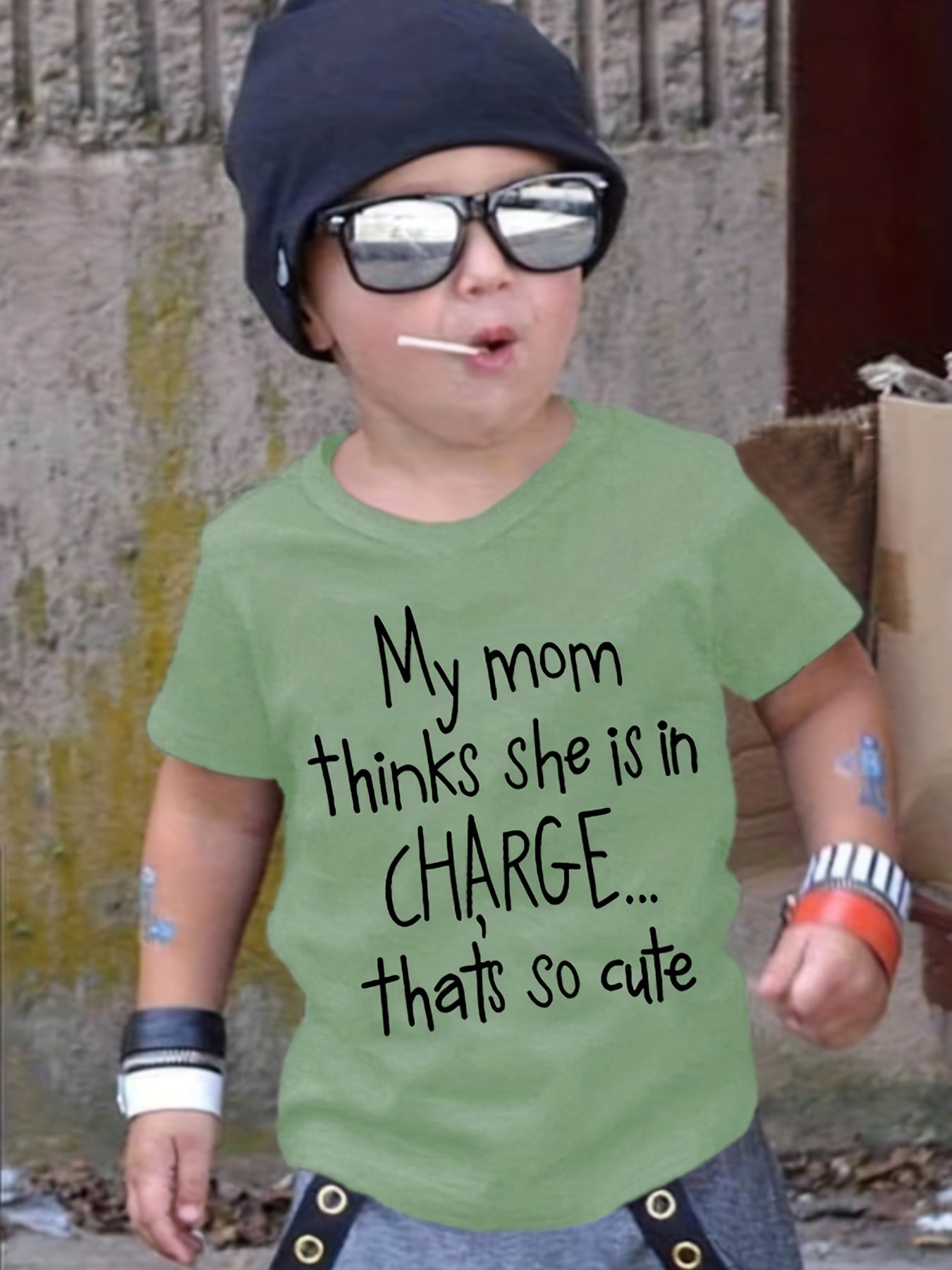 Girl clothing  "My Mom Thinks She Is In Charge... T-shirt