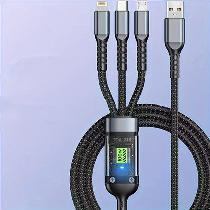 Mobile OLISHEN 100W 3-in-1 Fast Charging Cable