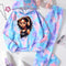 Girl clothing  2pcs Girls Tie-dye Pattern Hoodies + Jogger Pants Set