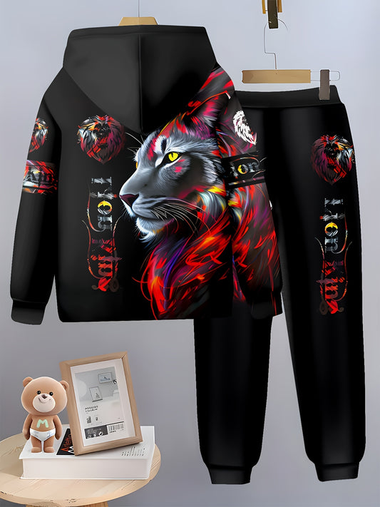 Boy clothing  3D Print Casual Sportswear Set