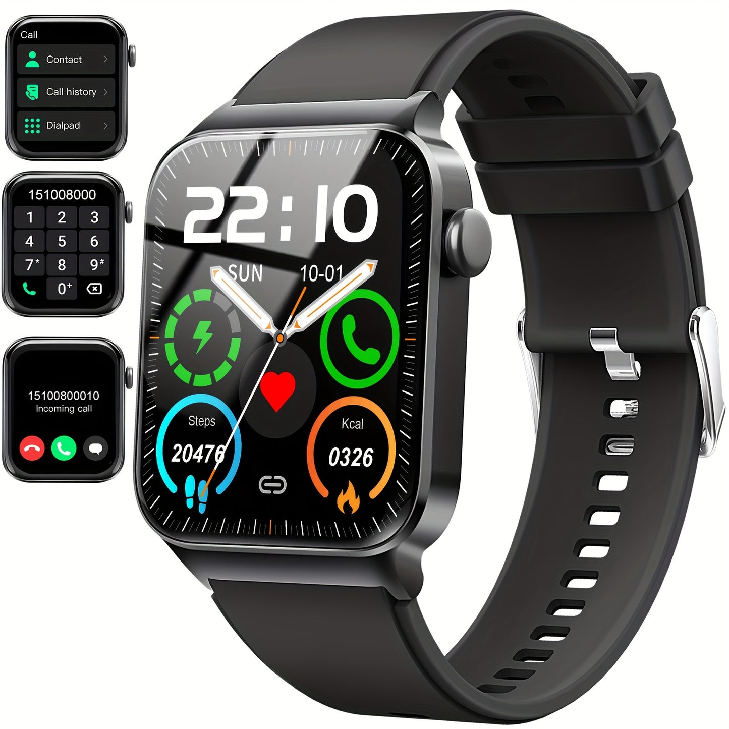 Mobile T50  Smartwatch, 1.8-inch (approximately 4.7cm) Smartwatch (answering/making Calls),  Sleep Monitoring, Pedometer