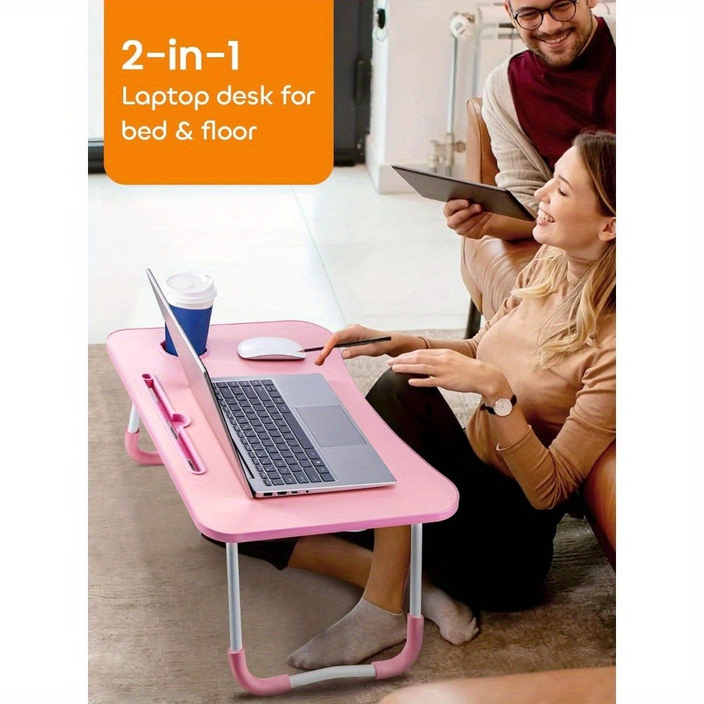 Wooden Bed Laptop Desk – Foldable Portable Computer Stand (60x40cm\ Living Room Decor – Wall Art, Curtains, Clocks, Furniture & More