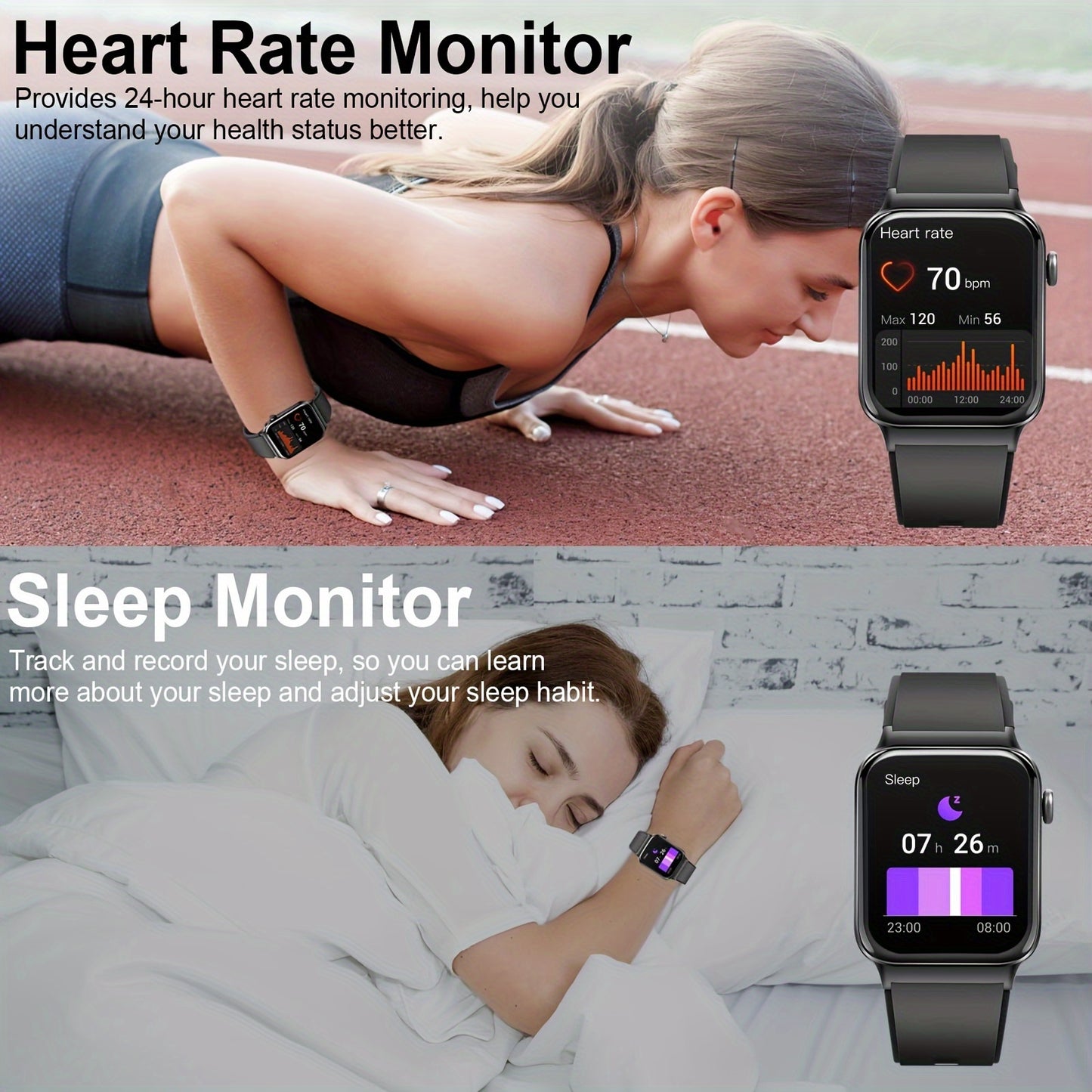 Mobile T50  Smartwatch, 1.8-inch (approximately 4.7cm) Smartwatch (answering/making Calls),  Sleep Monitoring, Pedometer