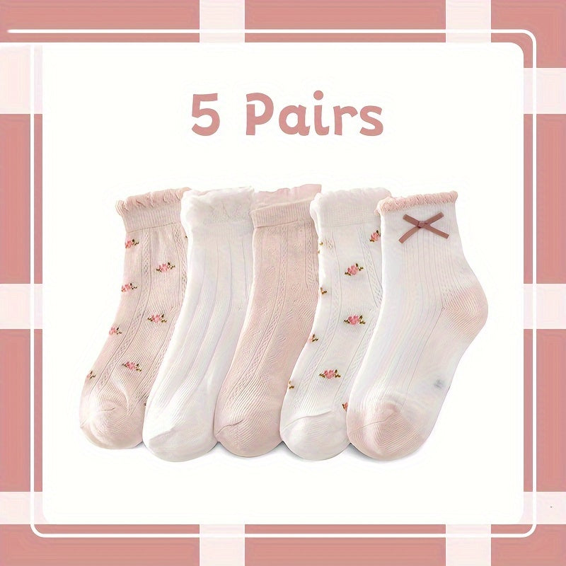 Girl clothing  5pcs Girls'  Socks