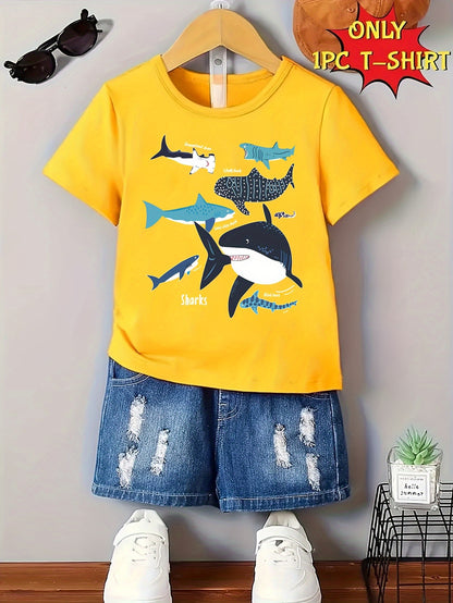 Boy clothing  Shark Print Boys T-Shirt