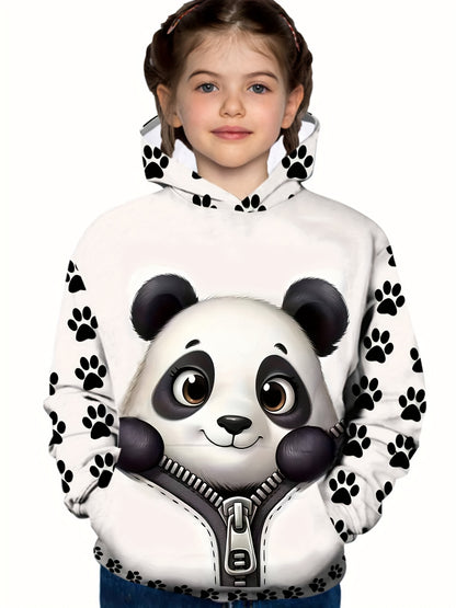 Girl clothing  Snuggly Warm, Adorable Panda Hoodie for Girls