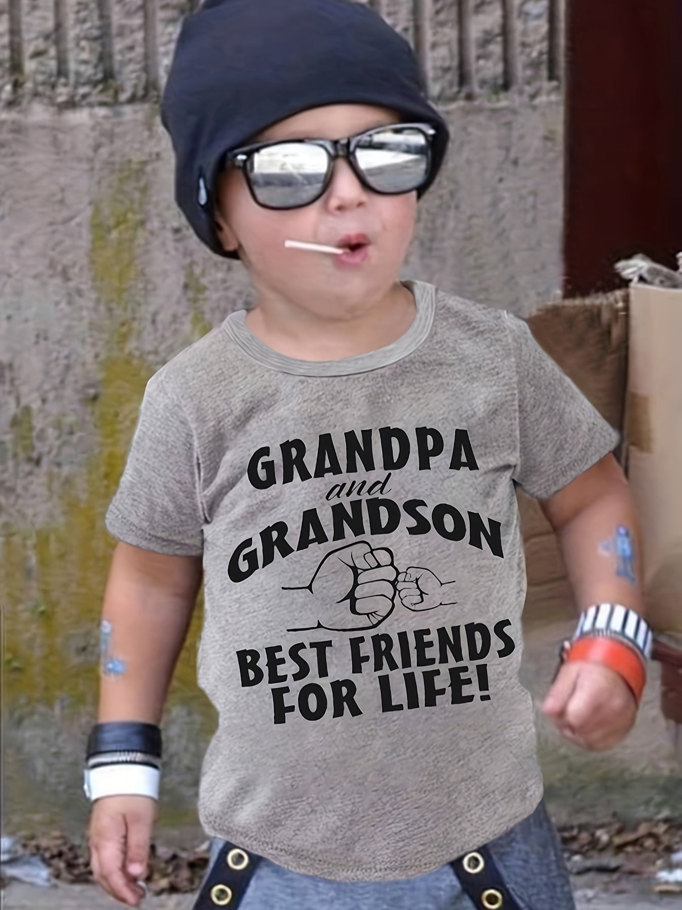 Boy  clothing  Grandpa & Grandson Best Friends T shirt