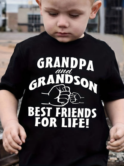 Boy  clothing  Grandpa & Grandson Best Friends T shirt