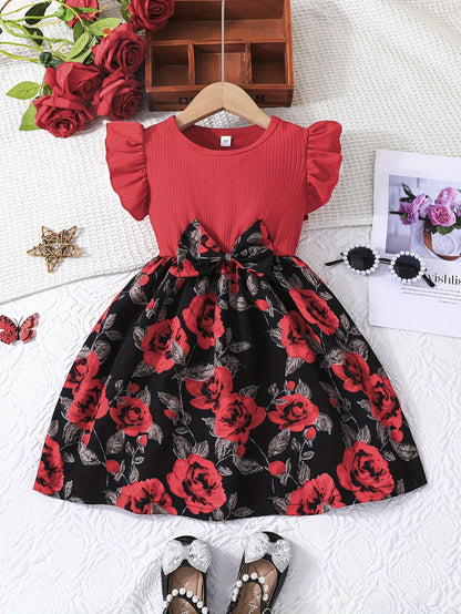 Girl clothing   Ruffle Sleeveless Dress For Girls