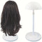 Style & Shine Hair  Adjustable Height Wig Stand,  Lace Hat Display, Plastic Wig Head Holder, Portable & Durable