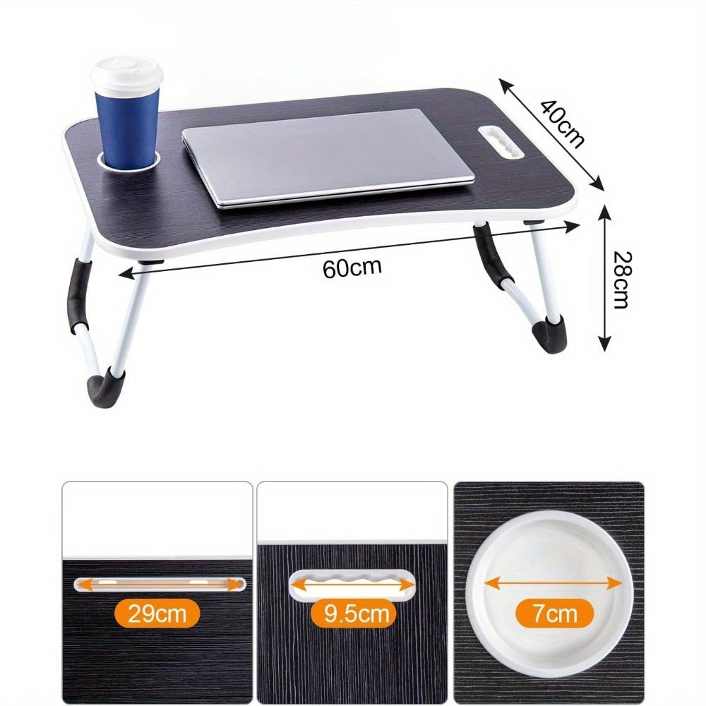 Wooden Bed Laptop Desk – Foldable Portable Computer Stand (60x40cm\ Living Room Decor – Wall Art, Curtains, Clocks, Furniture & More