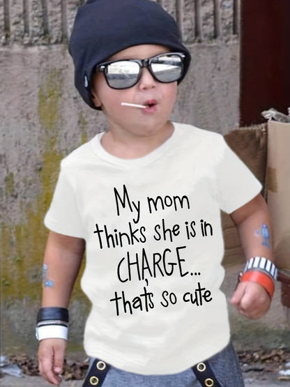 Girl clothing  "My Mom Thinks She Is In Charge... T-shirt