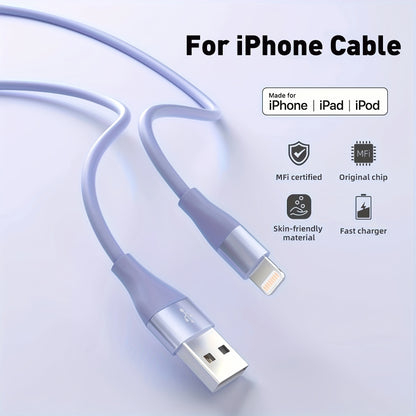 Mobile 1/3pcs 10ft Fast Charging Cable - MFi Certified for iPhone 14/13/12/11 Pro Max/12 Mini/XR/XS/X/8/7/6 Plus SE