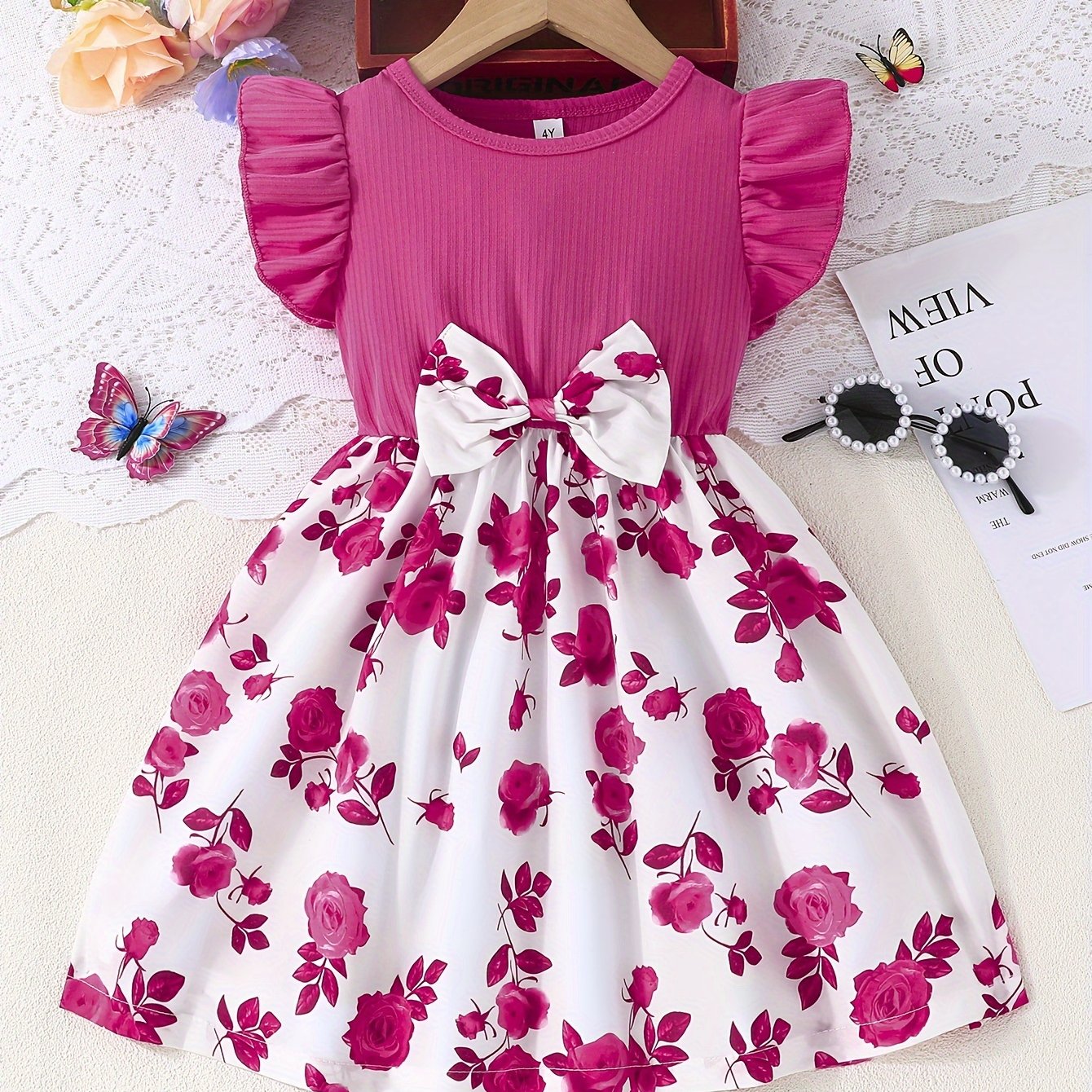 Girl clothing   Ruffle Sleeveless Dress For Girls