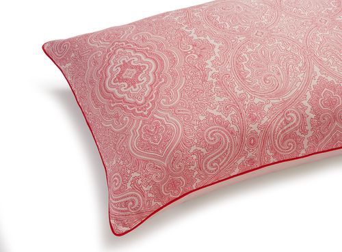 Bedroom   400 TC - Cotton Rich Paisley Print Duvet Cover Set Red